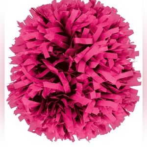 Omni cheer plastic pink 6in poms